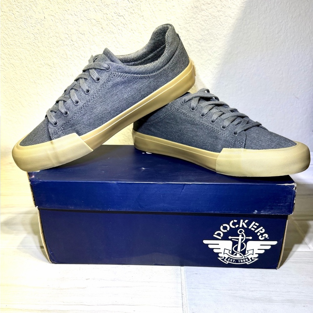 Dockers Men’s Frisco Sneakers (Gray with Gum soles)